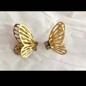 Vintage butterfly earrings post (reposhed)